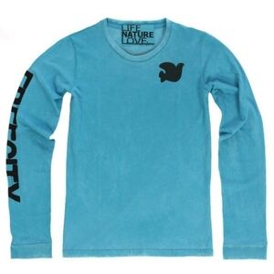 FREECITY Artist Wanted Long Sleeve Tee Blue Size M